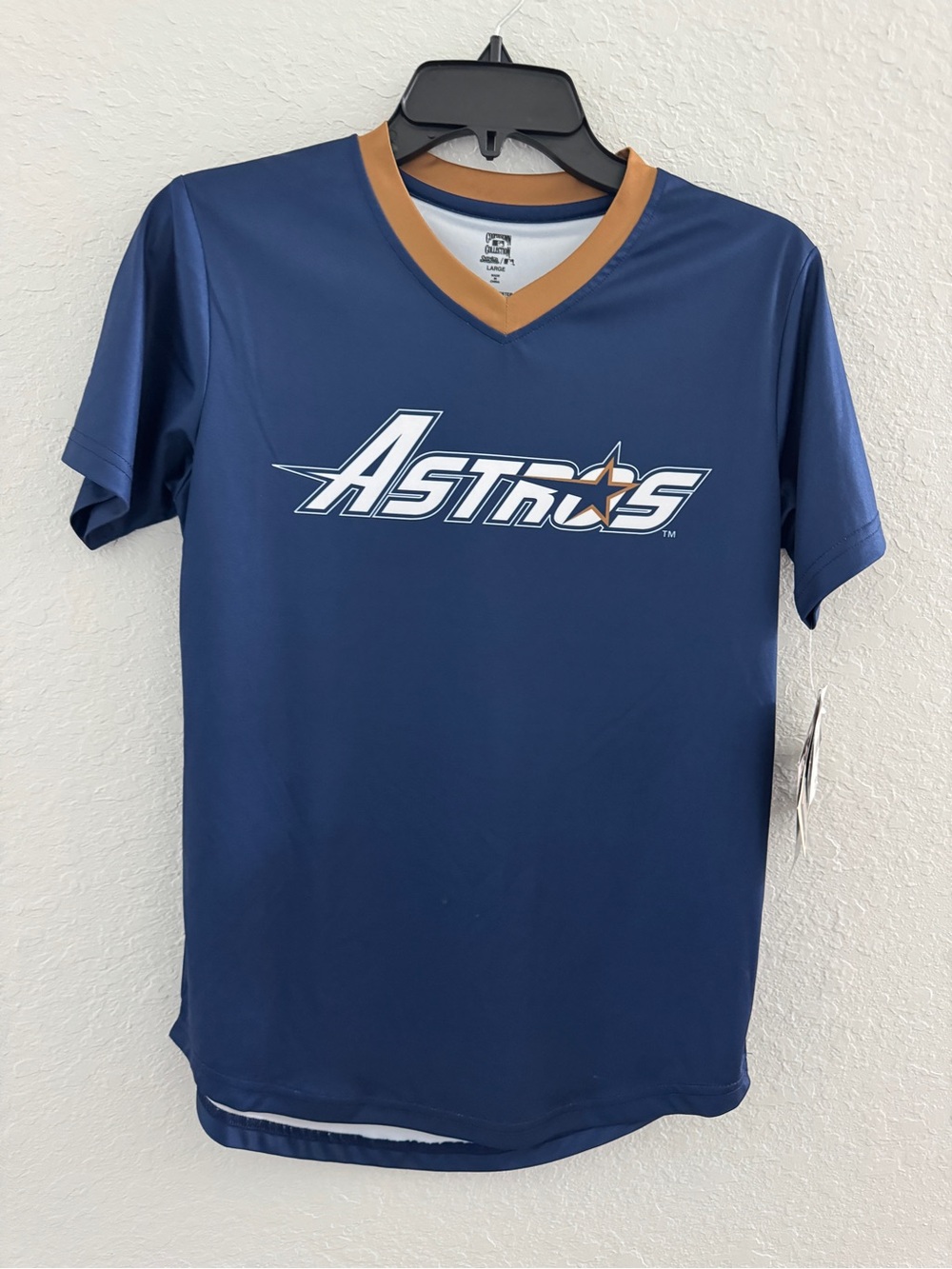 NWT cooperstown collection stitches houston Astros shirt Sz L